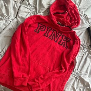 Victoria's Secret Red Hoodie Sweater